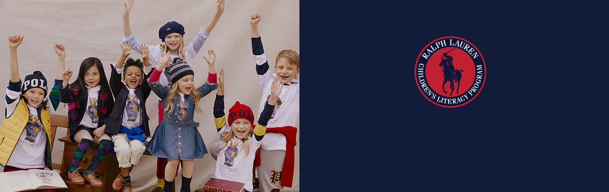 Kids in Polo Literacy Tees and other Polo attire.