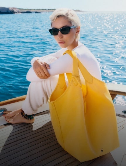 Leather Medium Andie Drawstring Bag | Ralph Lauren