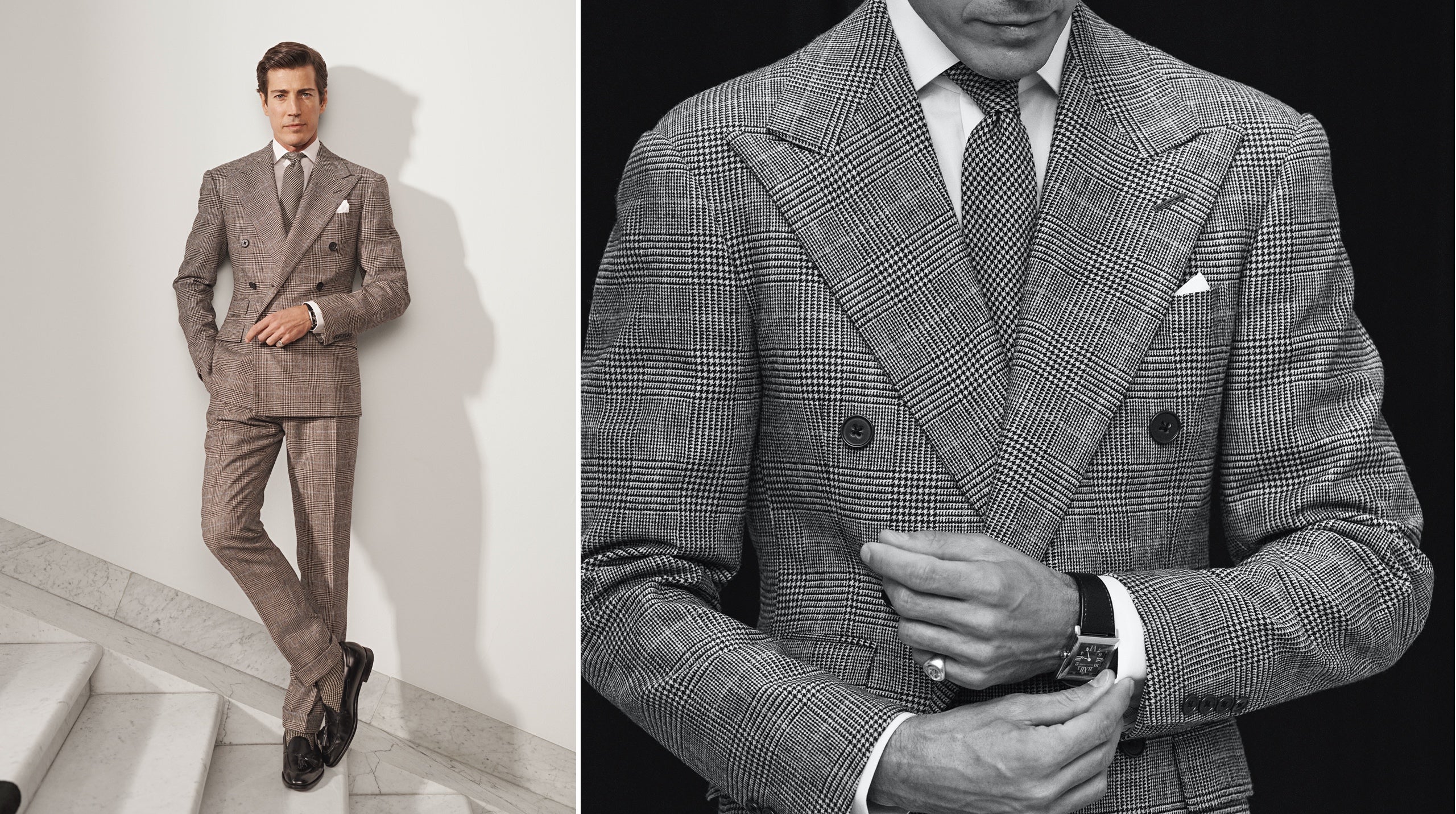 Ralph lauren double breasted suit hotsell