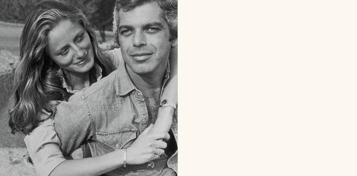 Black-and-white photograph of Ralph and Ricky Lauren.