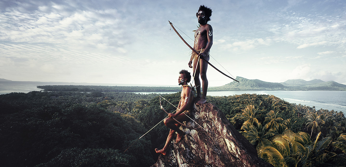 <span>Tribesmen from Rah Lava, a remote island belonging to the Banks&#xA0;Islands group of the South Pacific nation Vanuatu</span><span>.</span>