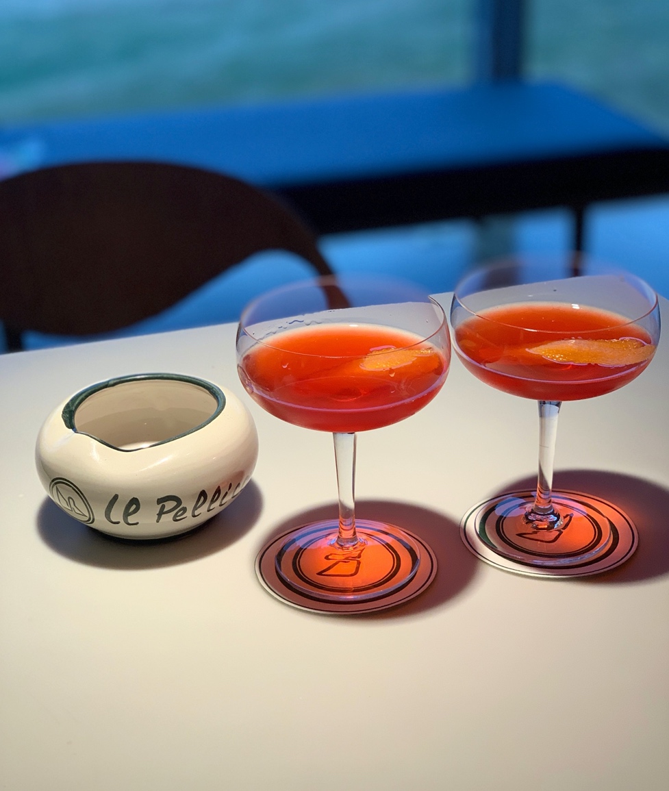 Two Negronis: shaken and up