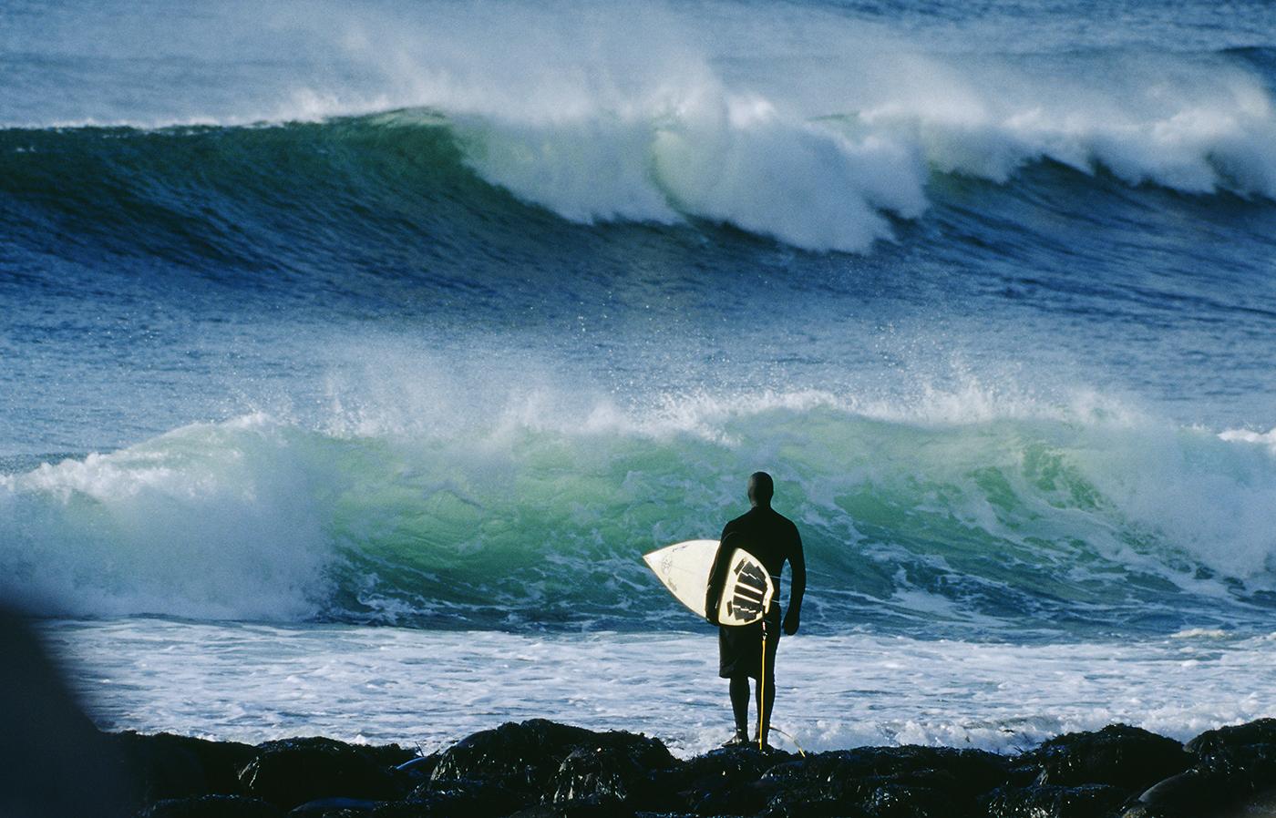                             A surfer observes the waves at Unstad. &#x201C;There are these huge mountains that come straight out of the ocean,&#x201D; another surfer says. &#x201C;You forget that you&#x2019;re even going surfing&#x201D;