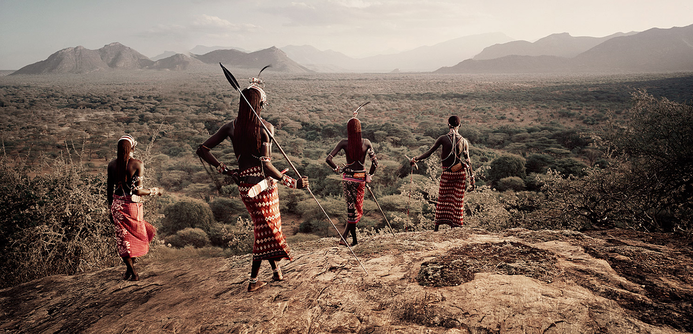 <span>The Samburu people of Kenya are cattle-herding Nilotes who relocate every five to six weeks to keep their livestock fed</span><span>.</span>