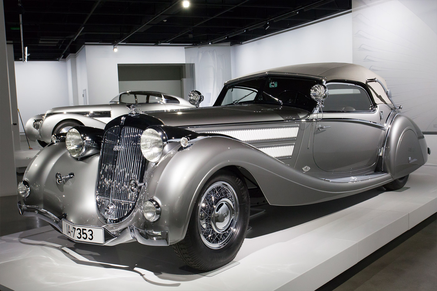 1937 Horch 853 Sport Cabriolet: This model is currently highlighted in the Petersen&#x2019;s &#x201C;Precious Metals&#x201D; exhibition