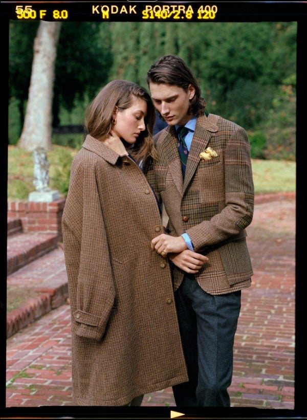 Ralph lauren tweed coat new arrivals