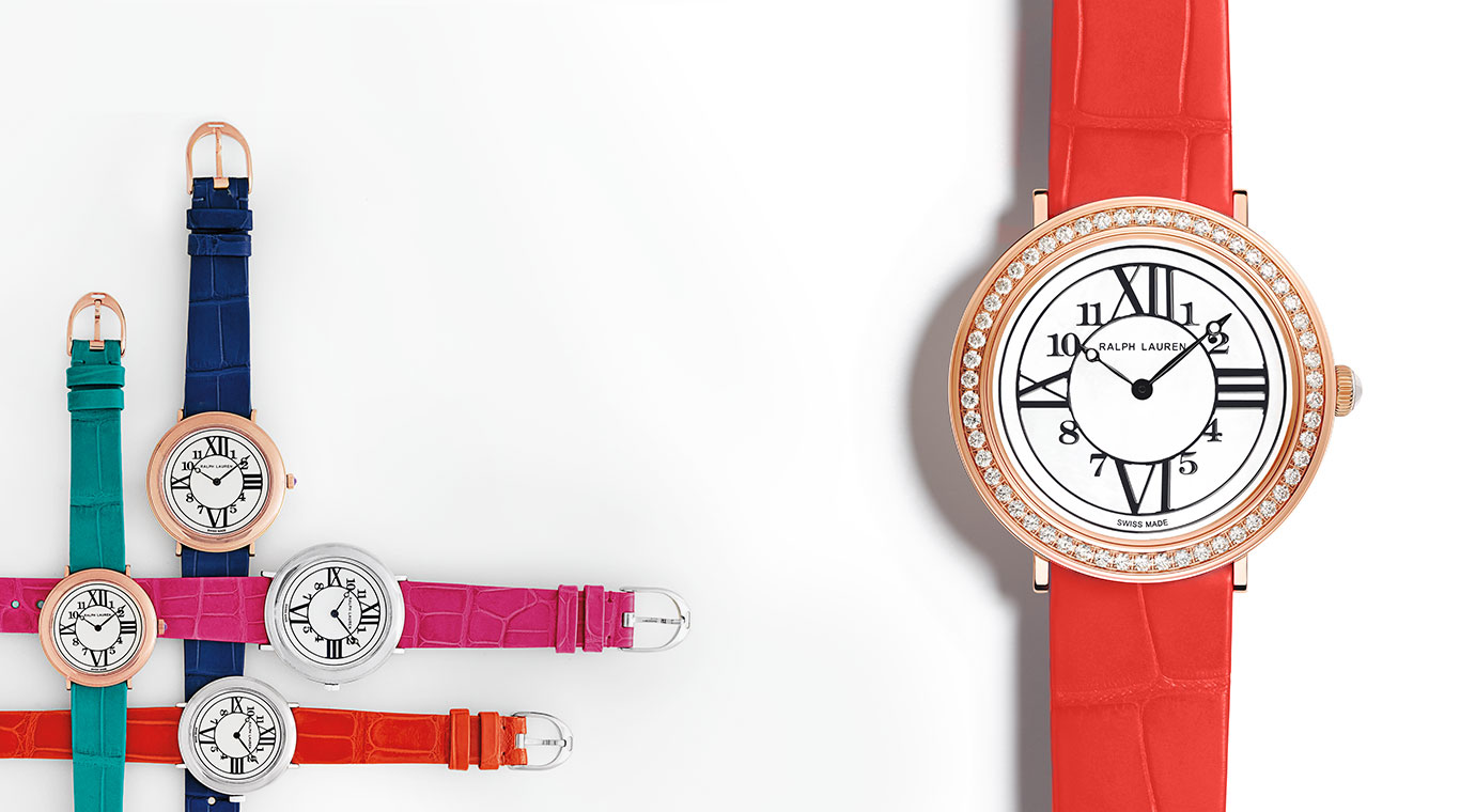 Brightly colored wrist straps & diamond-encrusted RL888 watch