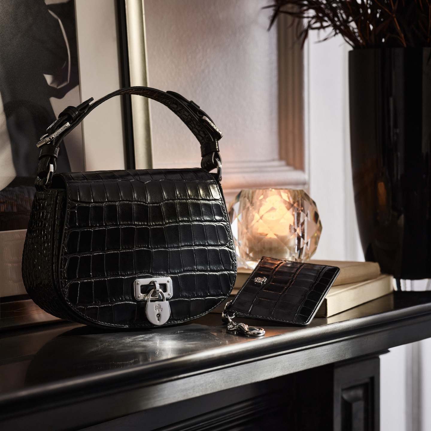 Ralph lauren leather purse clearance