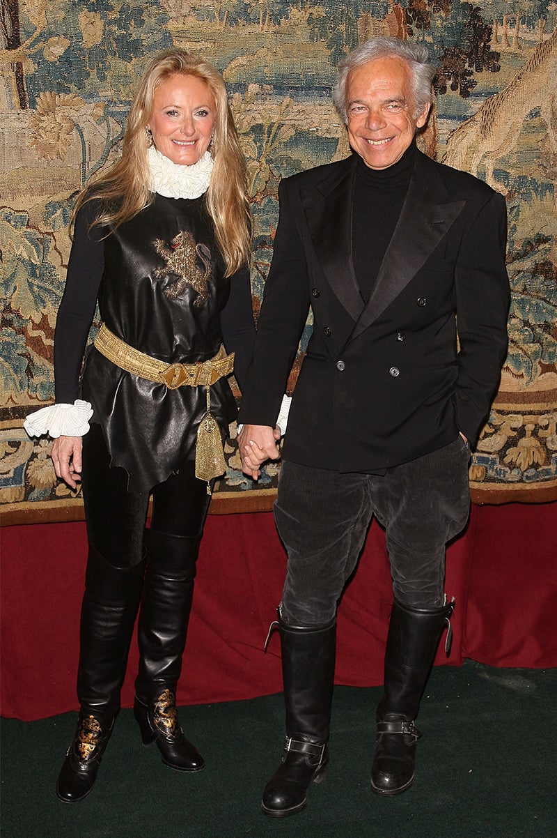 Ralph and Ricky Lauren at a 7th on Sale Black-tie Gala Dinner in <br/>New York City