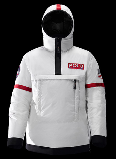 White Polo 11 jacket & navy & silver Glacier jackets