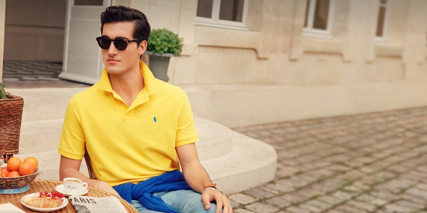 Ralph lauren blue shirt yellow horse hot sale