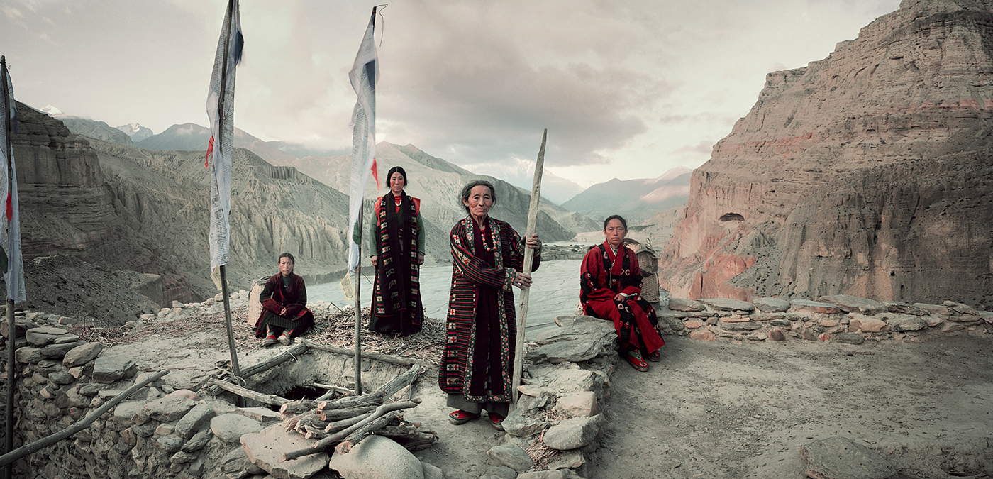 <span>Natives of the Chele Village, located in the Upper Mustang region of Nepal, as seen in <em>Before They Pass Away</em>. For more photos from the book, click through our slideshow</span>.
