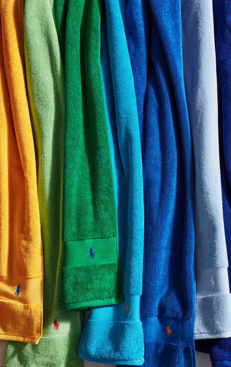 Ralph Lauren Polo Player Hand Towel - New Iris Blue