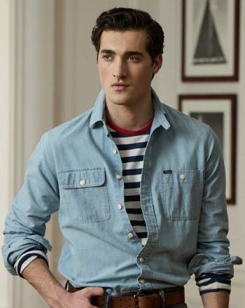 Men s Denim Chambray Button Down Shirts Ralph Lauren Page 2 of 2