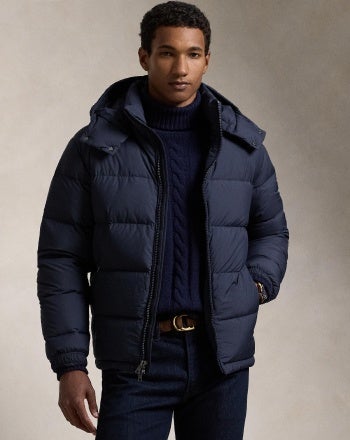 Designer jacket with fur hood online