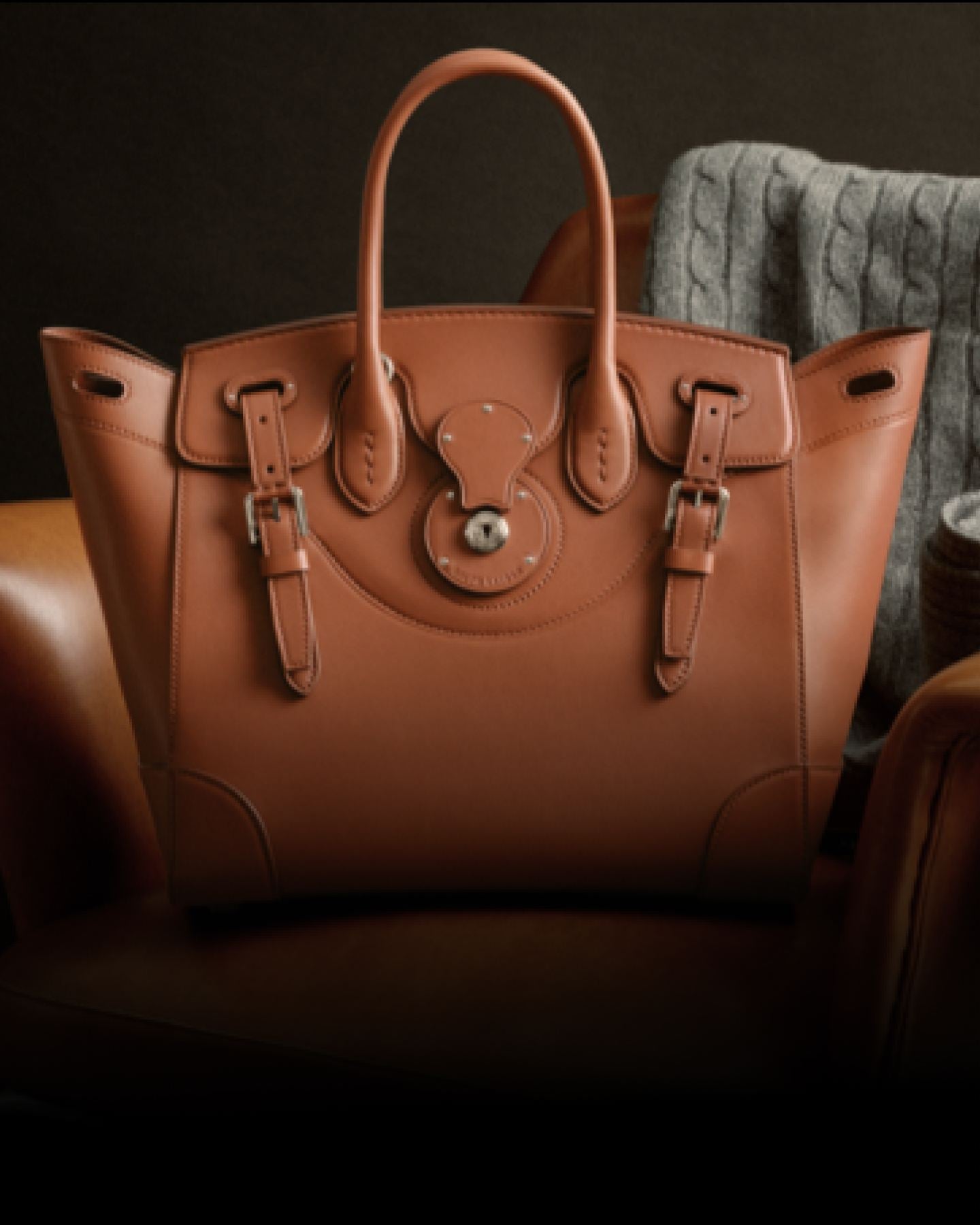 Soft Ricky 33 CalfSuede & Shearling Bag