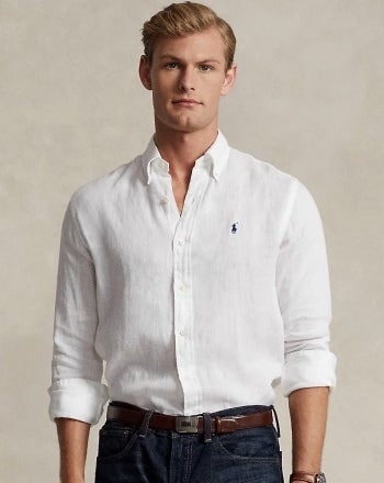 Men s Viscose Button Down Shirts Ralph Lauren