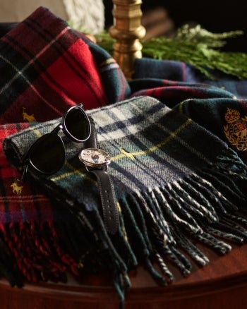 Ralph lauren hat and scarf set mens sales