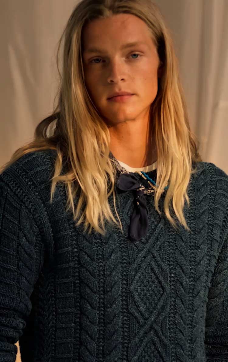 Sailboat-Intarsia Cotton Sweater Sailboat-Intarsia Cotton Sweater