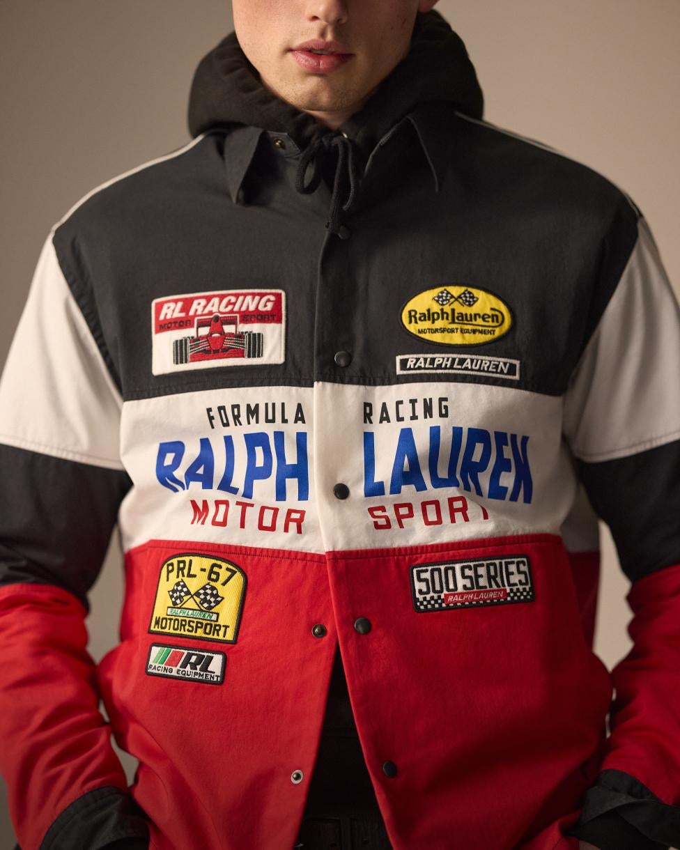 美品　刺繍polo RalphLauren 希少　TEAM RACING Active RL Racing