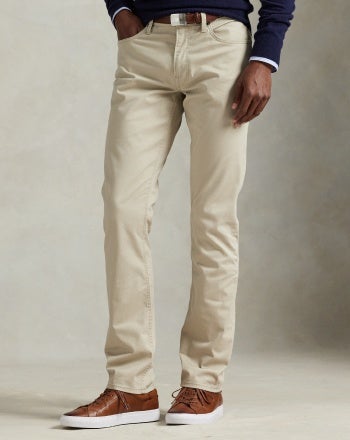 パンツ POLO by Ralph Lauren BROWN CHINO PANTS Polo Ralph Lauren Men's Stretch Classic Fit Twill Pants