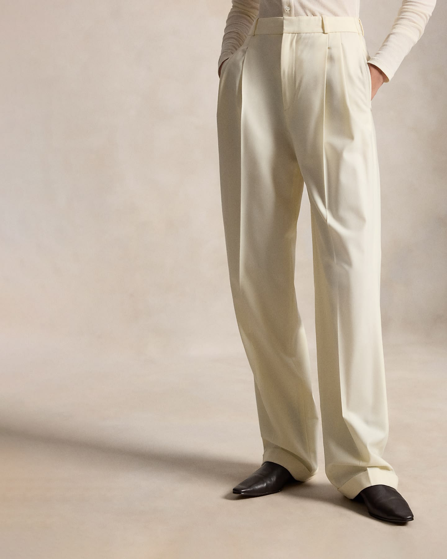 Straight-Leg Satin Pant | Ralph Lauren
