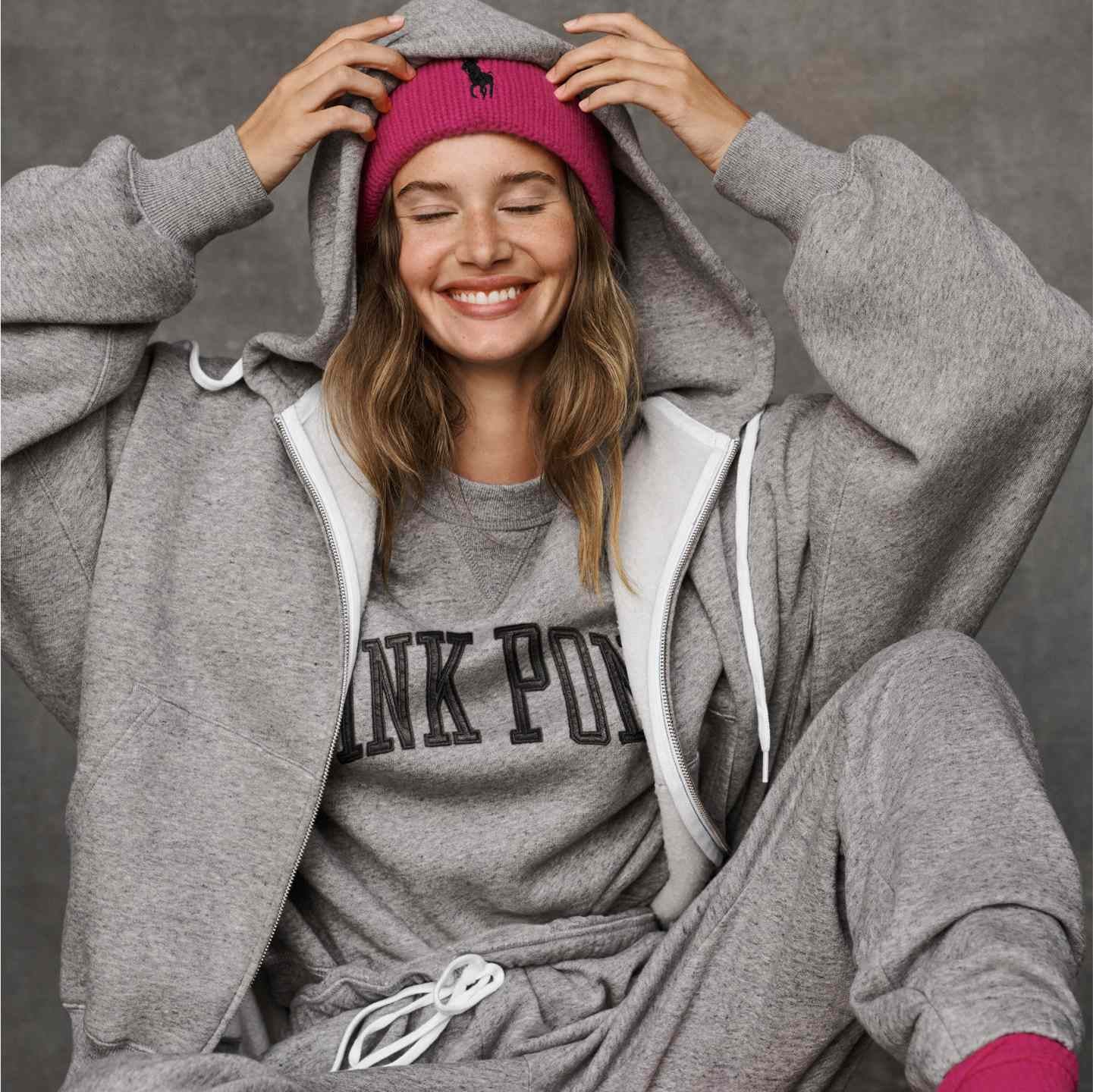 Ralph Lauren ラルフローレンPINK PONY グレー パーカー Pink Pony Clothing for Cancer Awareness | Ralph Lauren
