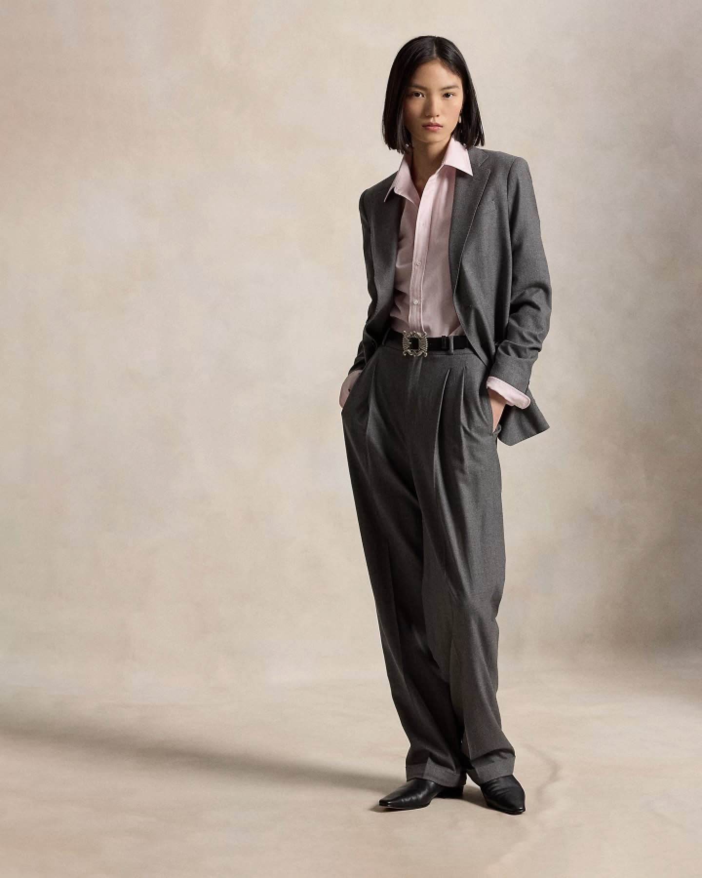 ladies wool dress pants Women's Essential Trouser that bone Falconeri Basic wool pants Woman