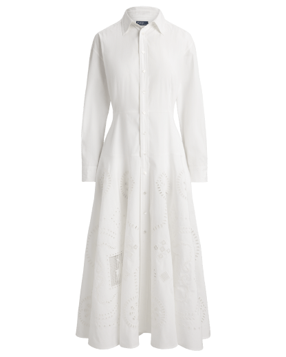 Cotton Eyelet Shirtdress