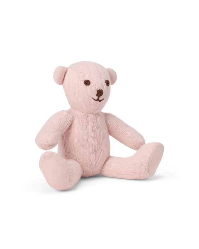 Small Cable Cashmere Bear