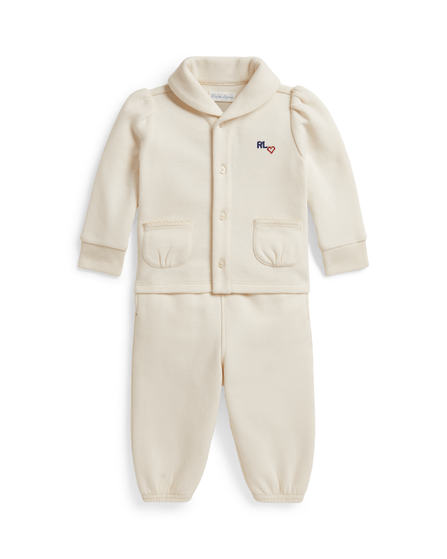 Logo Fleece Cardigan & Pant