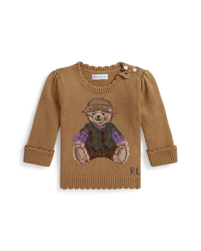 Polo Bear Scalloped Sweater