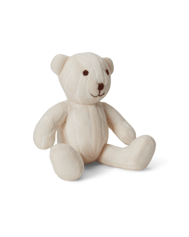 Small Cable Cashmere Bear