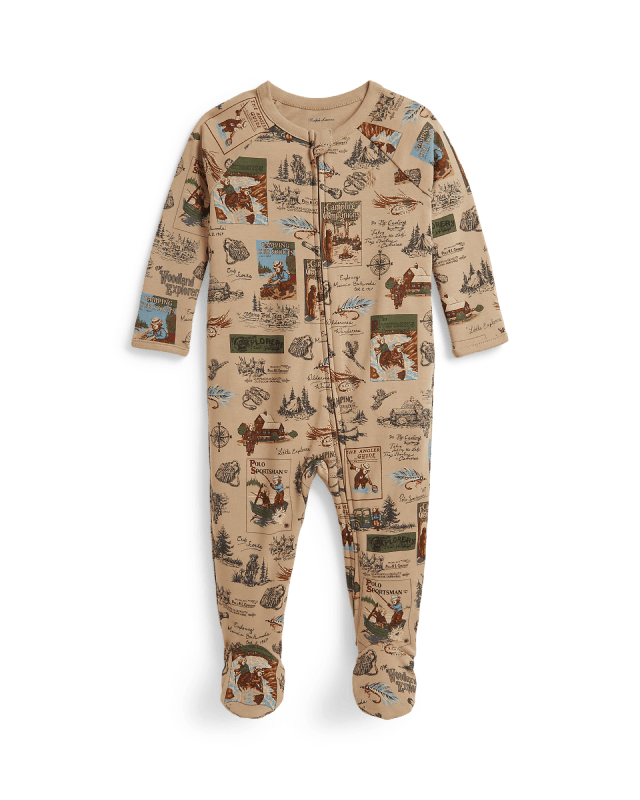 Polo Bear Cotton Footed Coverall
