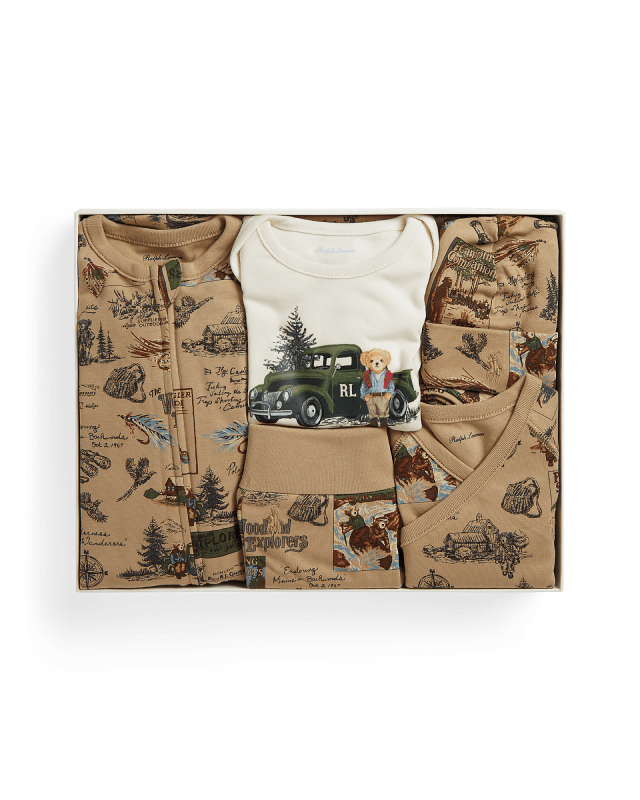 Polo Bear Cotton 6-Piece Gift Set