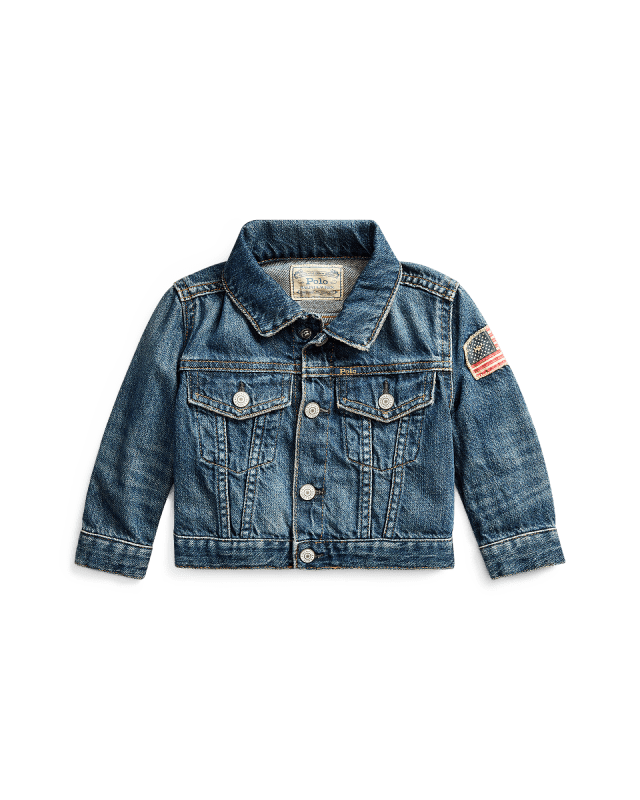 Flag Denim Trucker Jacket