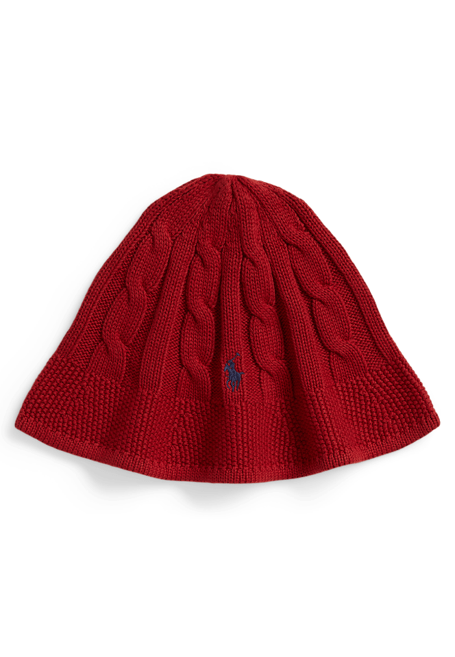 Cable-Knit Cotton Bucket Hat
