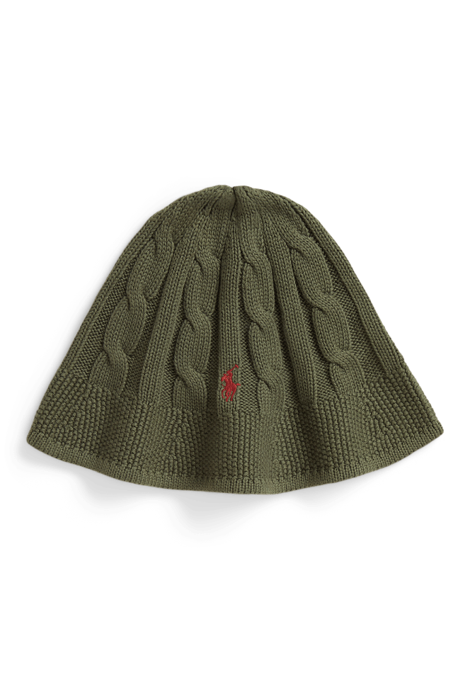 Cable-Knit Cotton Bucket Hat