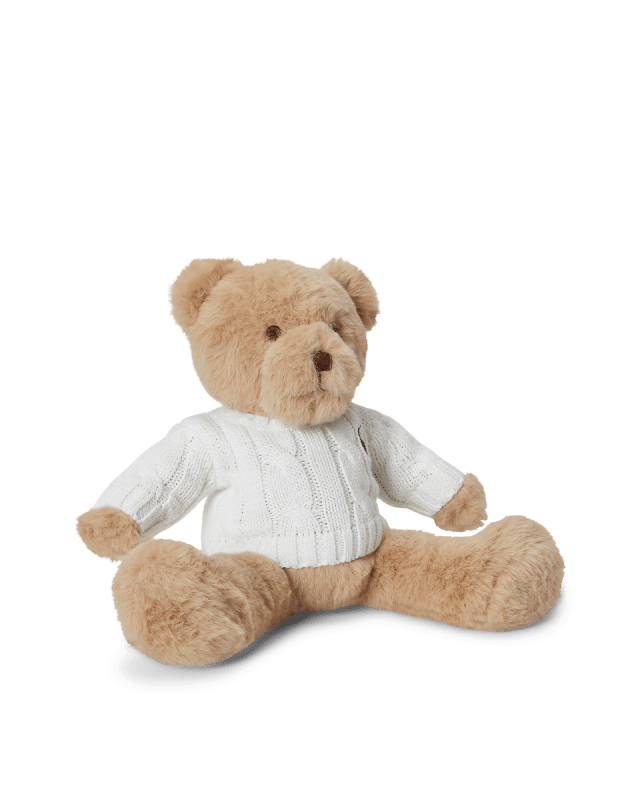 Small Cable-Sweater Polo Bear