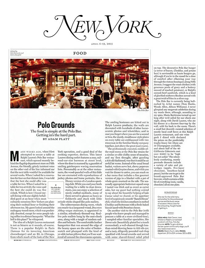 The Polo Bar