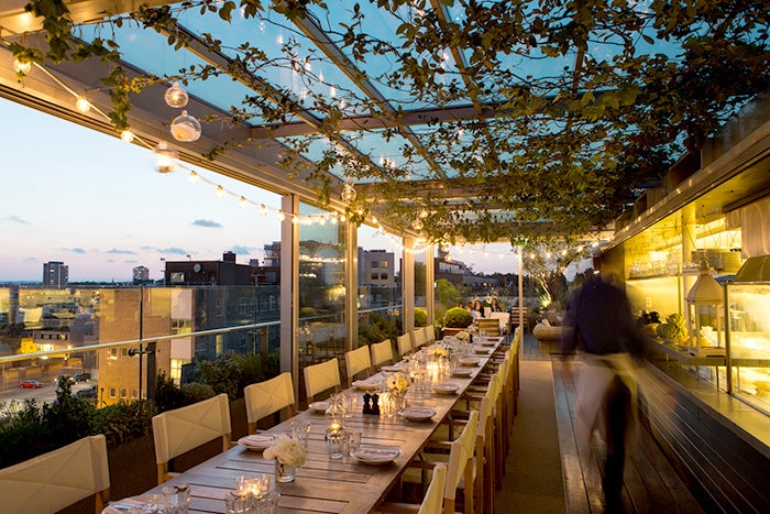 A rotating seasonal menu keeps the Boundary Rooftop fresh, but London views and vine-covered trellises remain a fixture