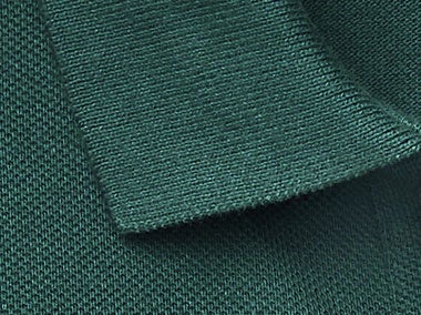 Close-up of Polo shirt collar