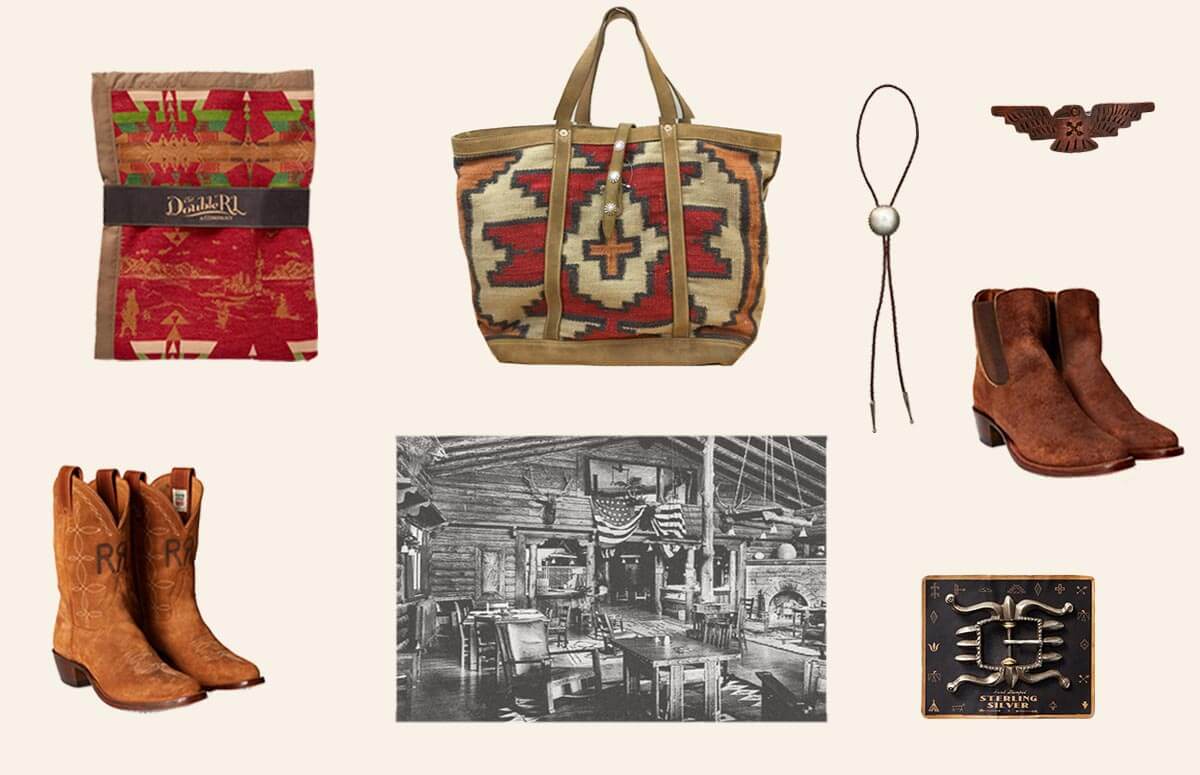 Double RL accessories featuring Southwestern motifs