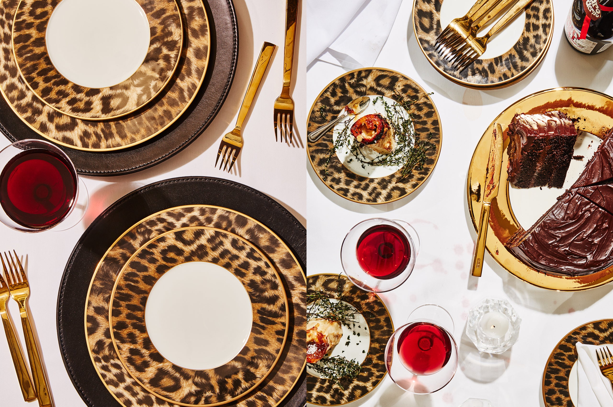 <em>left</em>: <rlmag_link productid="0023328230" target="_blank">hutchinson dinner</rlmag_link> and <a href="http://www.ralphlaurenhome.com/products/item.aspx?haid=351&collid=221&shaid=&sort=sku&itemid=34234&phaid=" target="_blank">salad plates</a>, <rlmag_link productid="186543" target="_blank">norwood wine goblet</rlmag_link>, <rlmag_link productid="277584" target="_blank">academy flatware</rlmag_link>; <em>right</em>: <rlmag_link productid="186543" target="_blank">norwood wine goblet</rlmag_link>, <rlmag_link productid="277584" target="_blank">academy flatware</rlmag_link>, <rlmag_link productid="77680" target="_blank">hutchinson dessert plate</rlmag_link>, <rlmag_link productid="362104.html" target="_blank">somerville gold charger</rlmag_link>, <rlmag_link productid="0039351994" target="_blank"> leigh votive</rlmag_link>