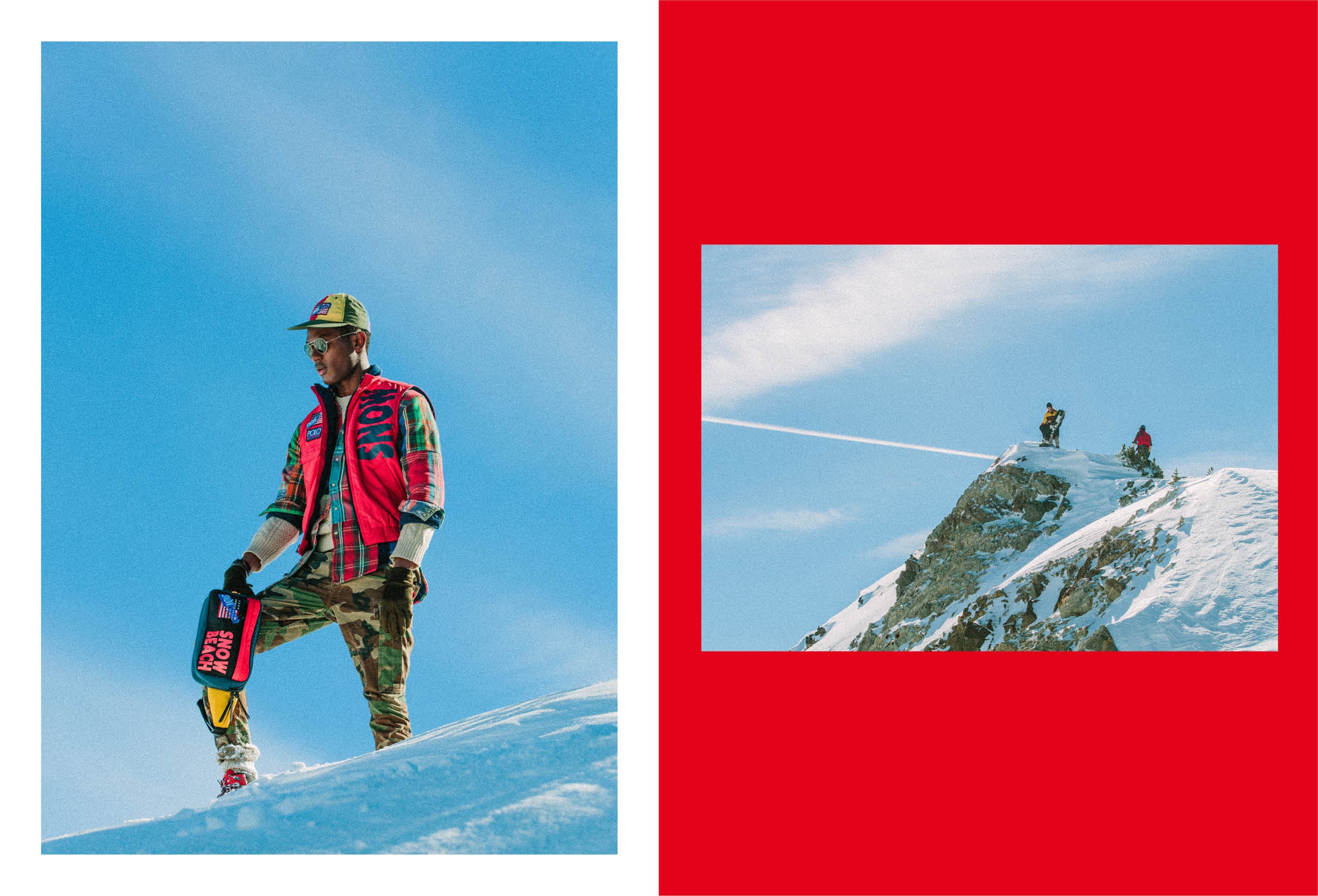 The 2018 Snow Beach campaign, featuring the Color and Black & White collections