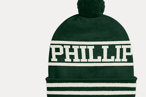 Animation of knit hat with custom graphics