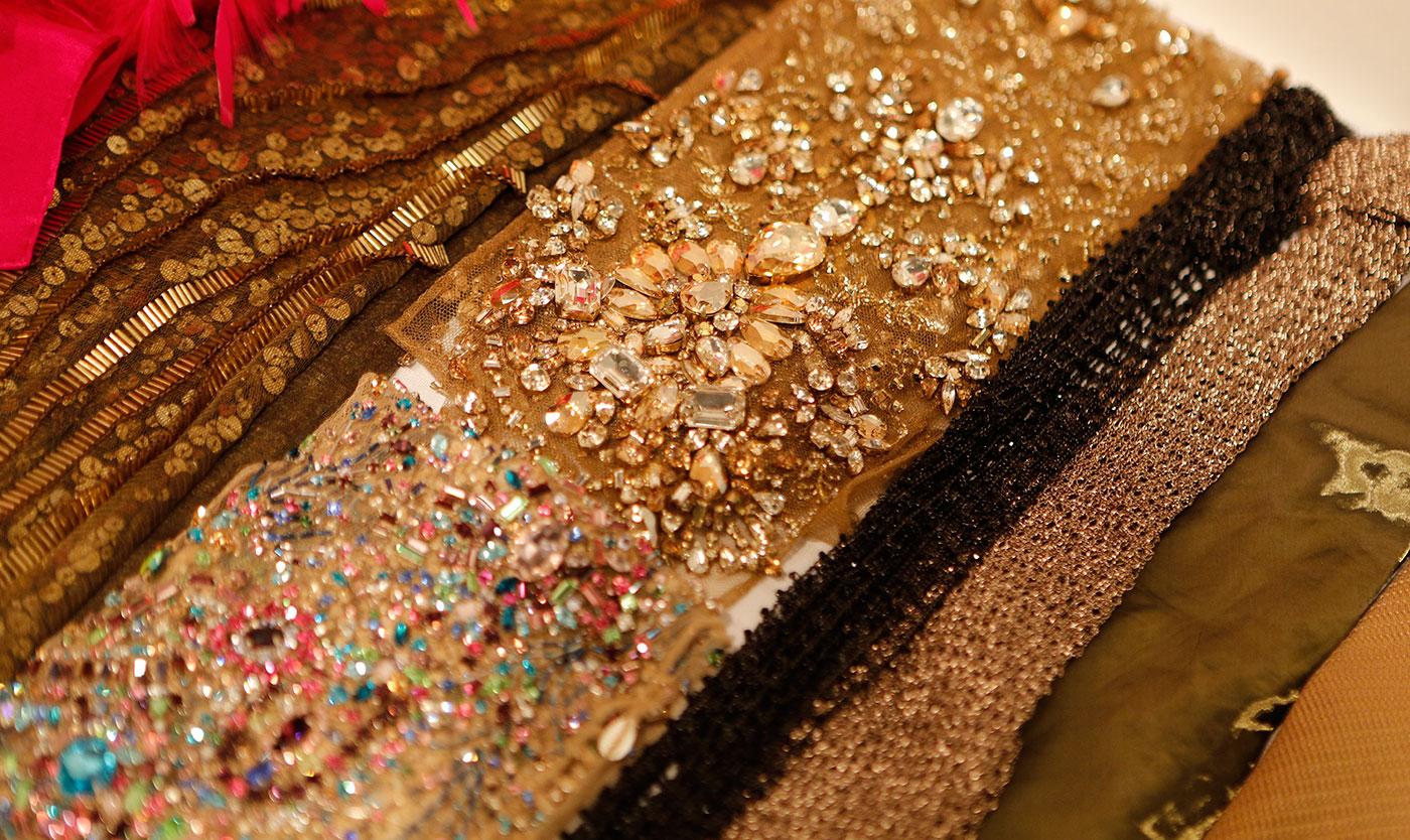 Approximately 500,000 beads were used in the Spring 2015 Collection, spanning 1 mm to 40 mm in size