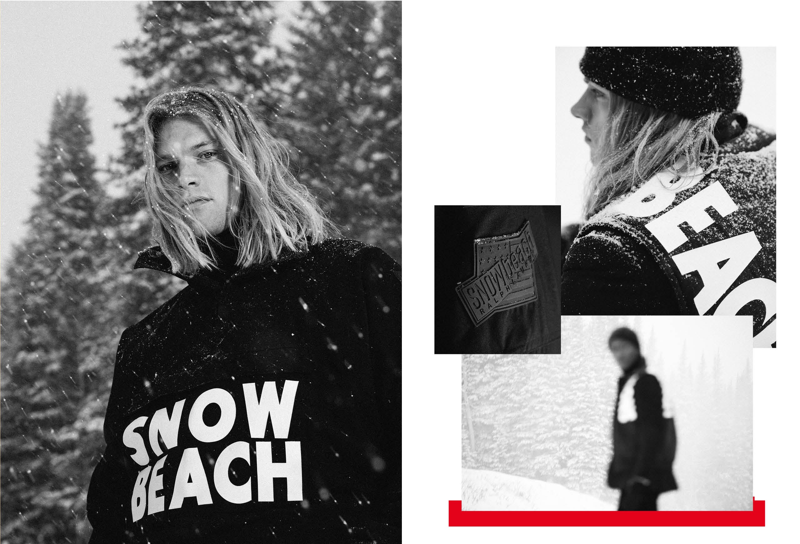 The 2018 Snow Beach campaign, featuring the Color and Black & White collections