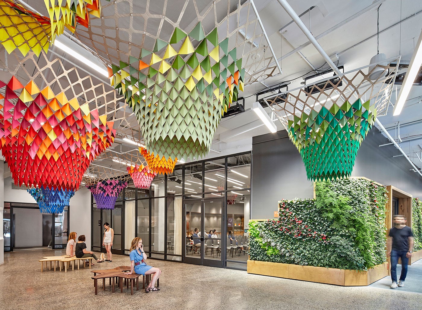 <strong>ETSY: BROOKLYN |</strong> Half the furnishings in Etsy’s 200,000-square-foot space are procured from local designers