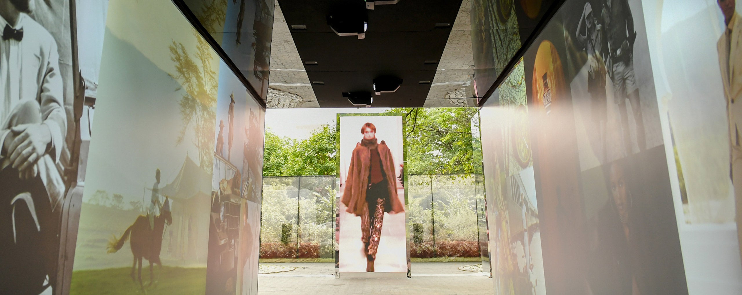 Central Park served as the setting for <em>50 Years of Reflection</em>—an immersive digital installation of LED sculptures and holographic projections celebrating Ralph Lauren’s 50th Anniversary Collection